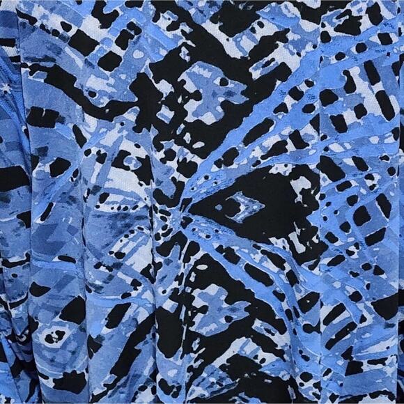 Avenue black and blue drape front jacket kimono plus size 22 24‎ 3X new!!! - Picture 4 of 6